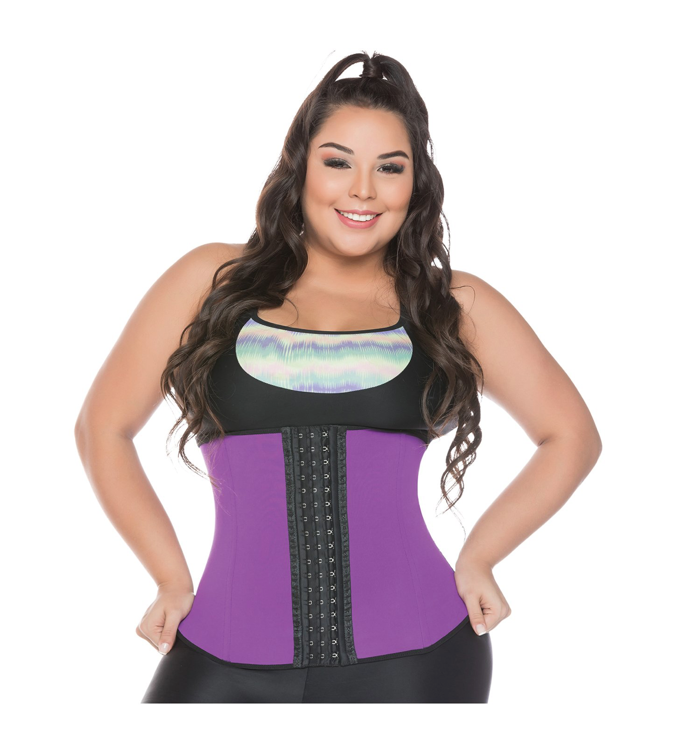 Sport waist trainer with internal Latex and adjustable hook