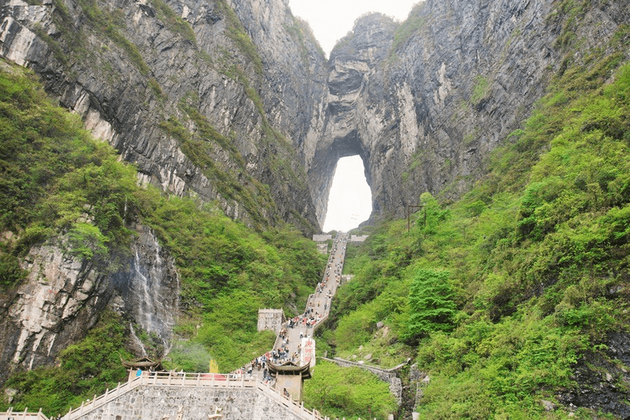 Quan Ba Heaven Gate and Twin Mountains in clearer ligh