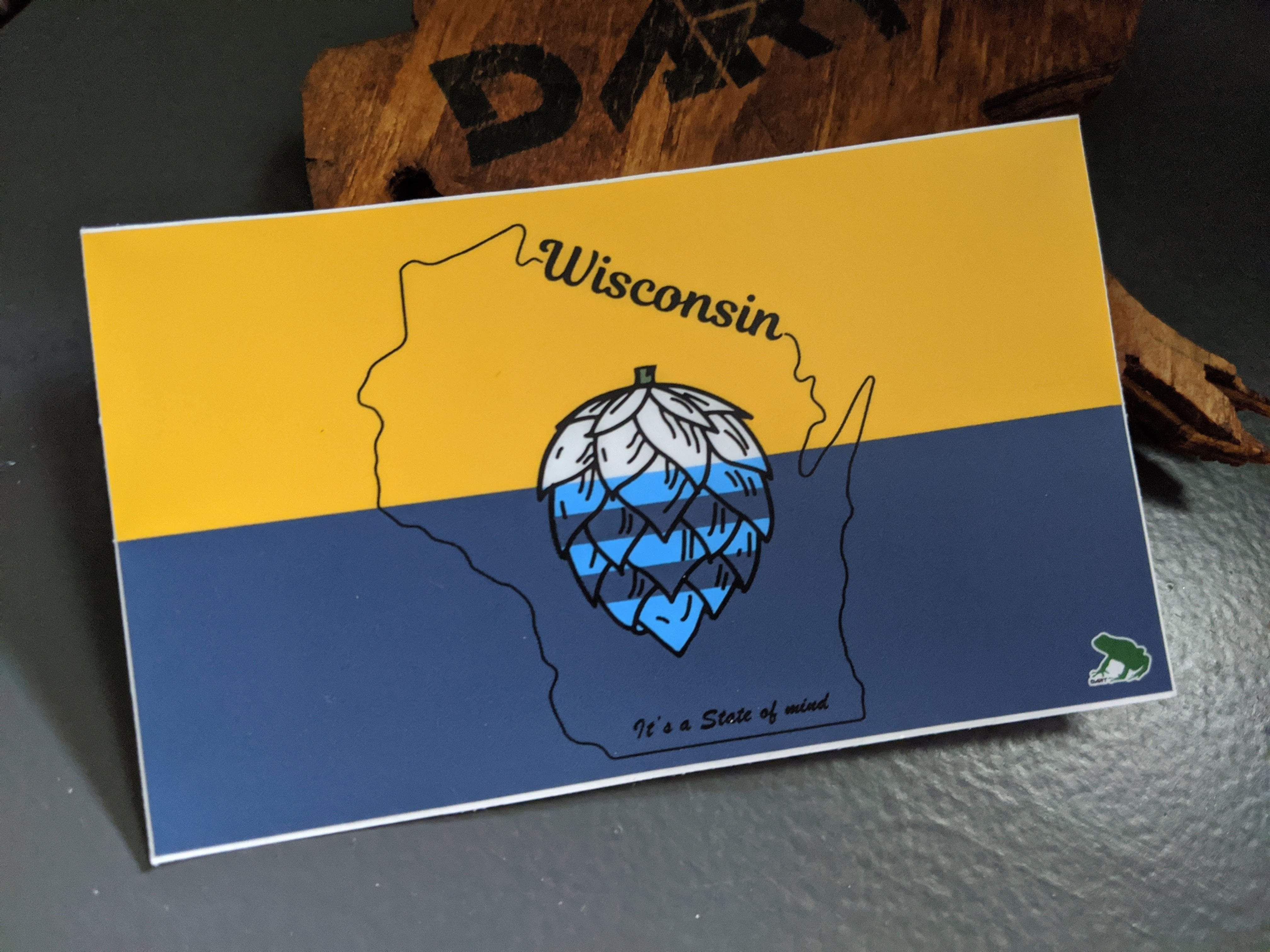 MKE People's Hoppy Flag Sticker 3x5 inches