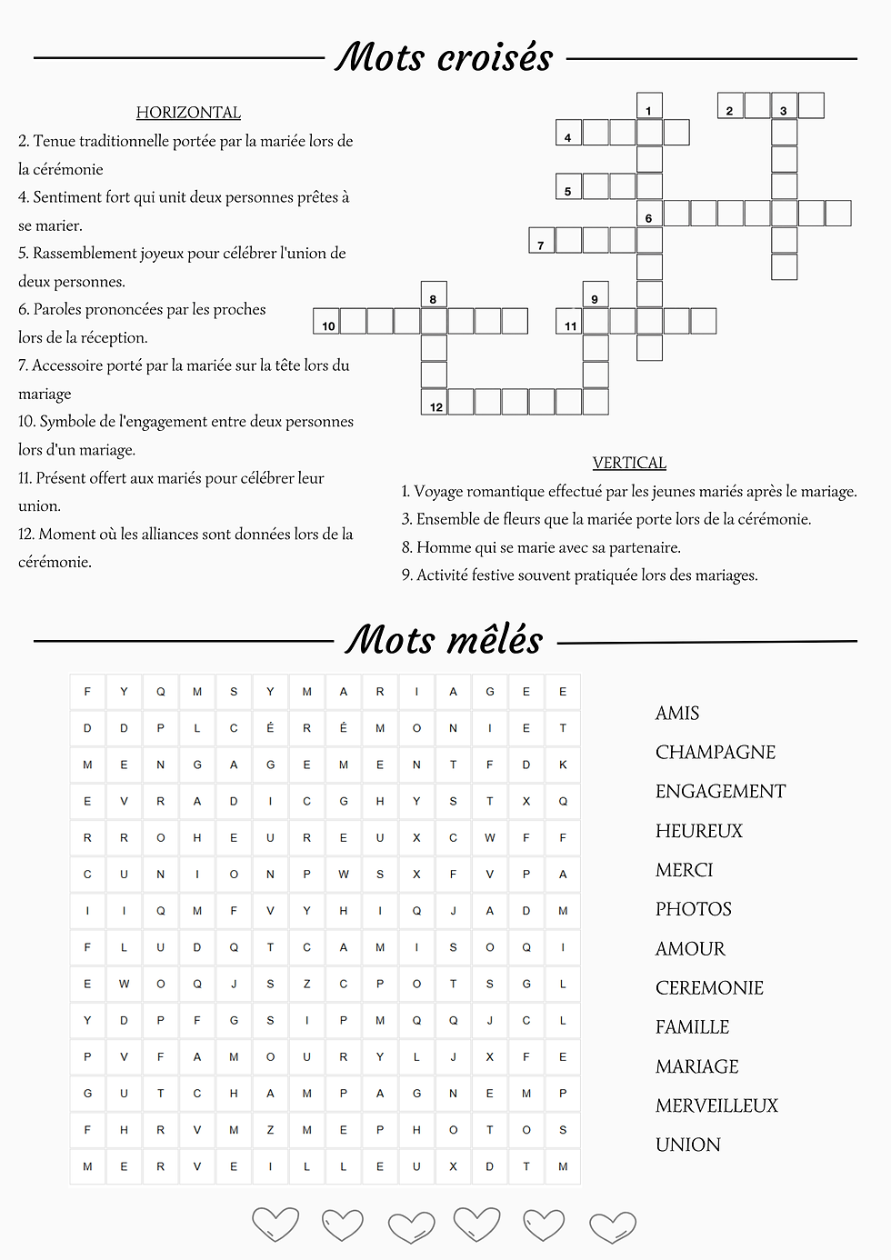 Miniature : A4 Gazette Mariage 8 pages