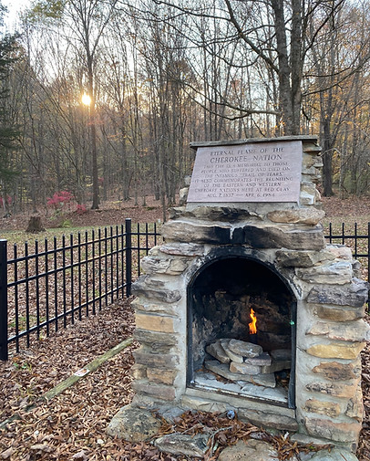 Eternal Flame of the Cherokee Nation at Red Clay State Historical Park