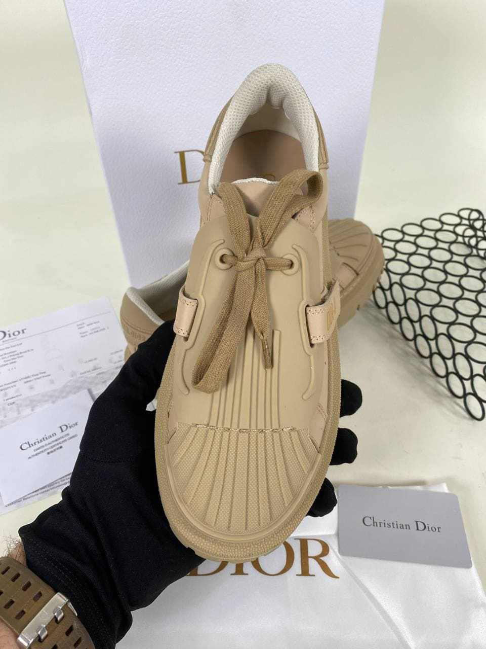Dior id sneaker beige clearance