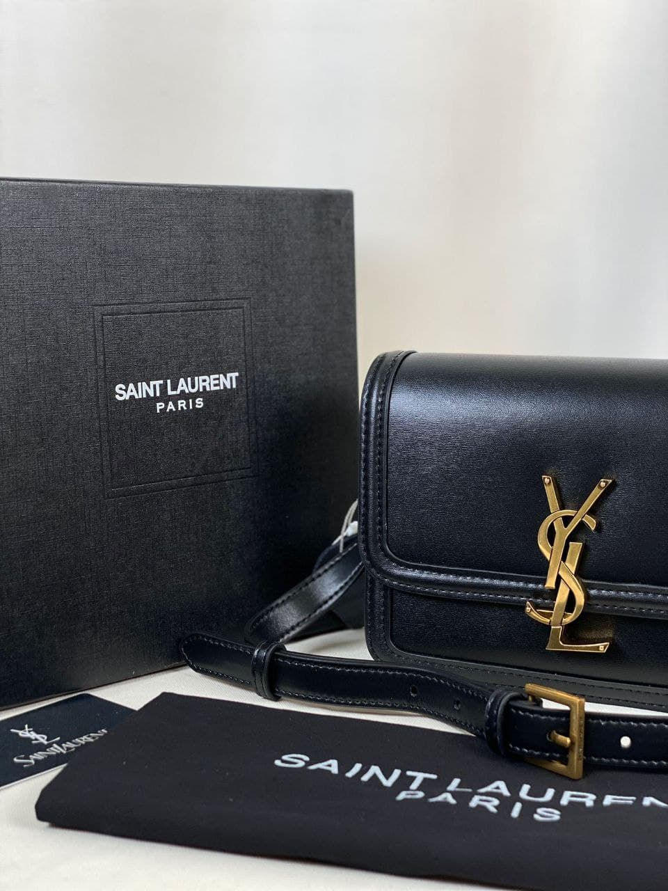 Thumbnail: SOLFERINO SMALL SATCHEL IN BOX SAINT LAURENT LEATHER