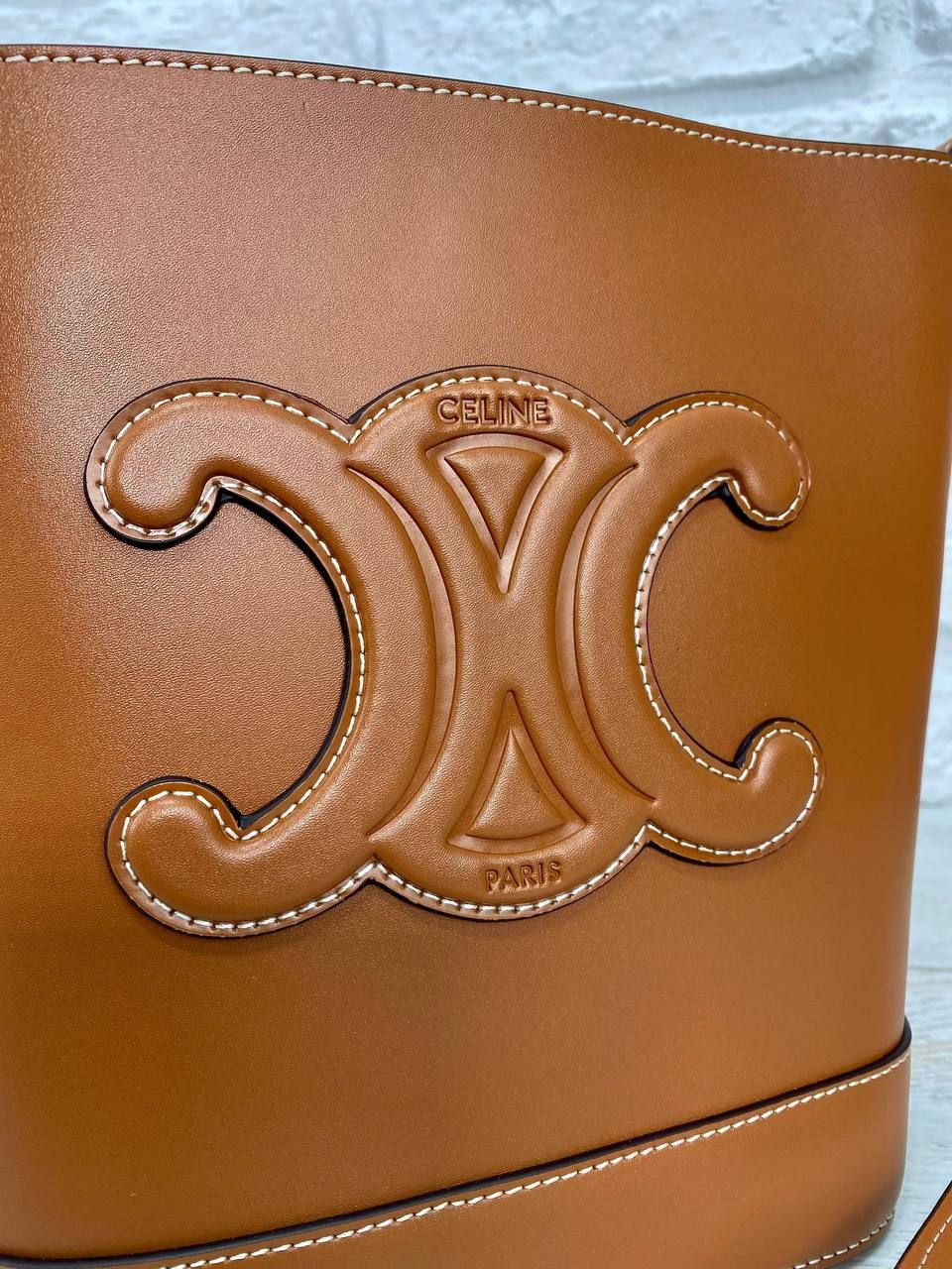 Thumbnail: SMALL BUCKET CUIR TRIOMPHE