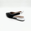 Miniatura: Elegant pointed toe slingback flats in black and white