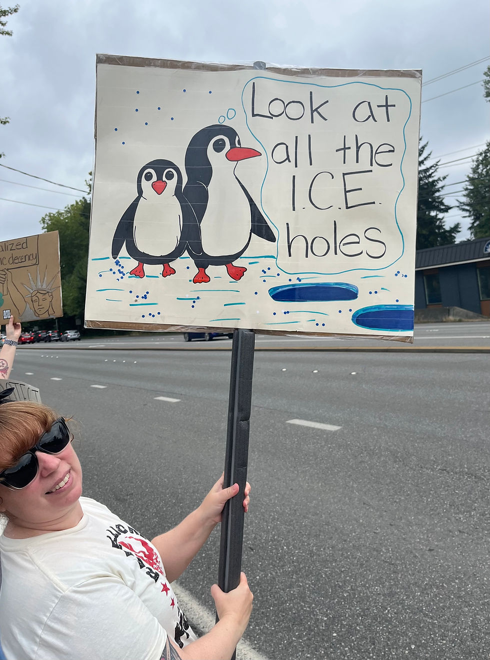 Love this sign! Too many ICE holes out there!
