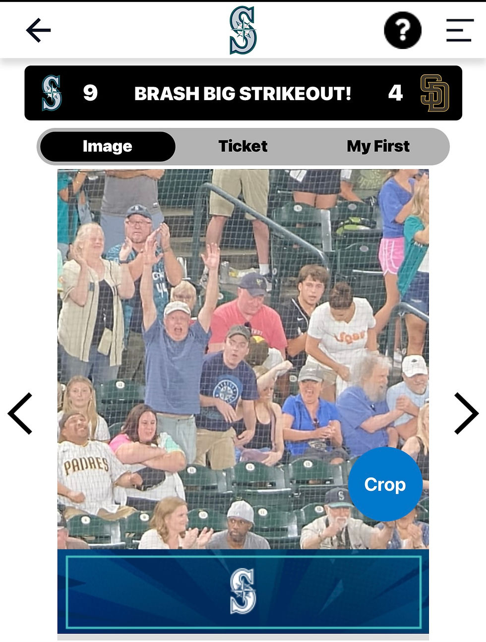 What is summer without a trip to the ball park? Go Mariners! We were able to plug in our seat numbers on the Mariners website and get this awesome photo of our family cheering during the game against the Padres!
