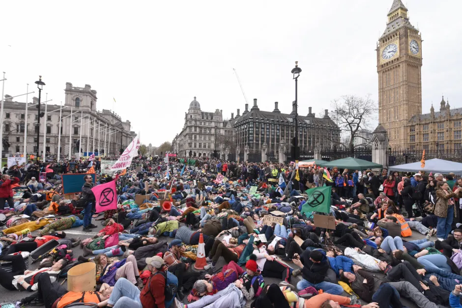 Extinction Rebellion protests in London on Saturday