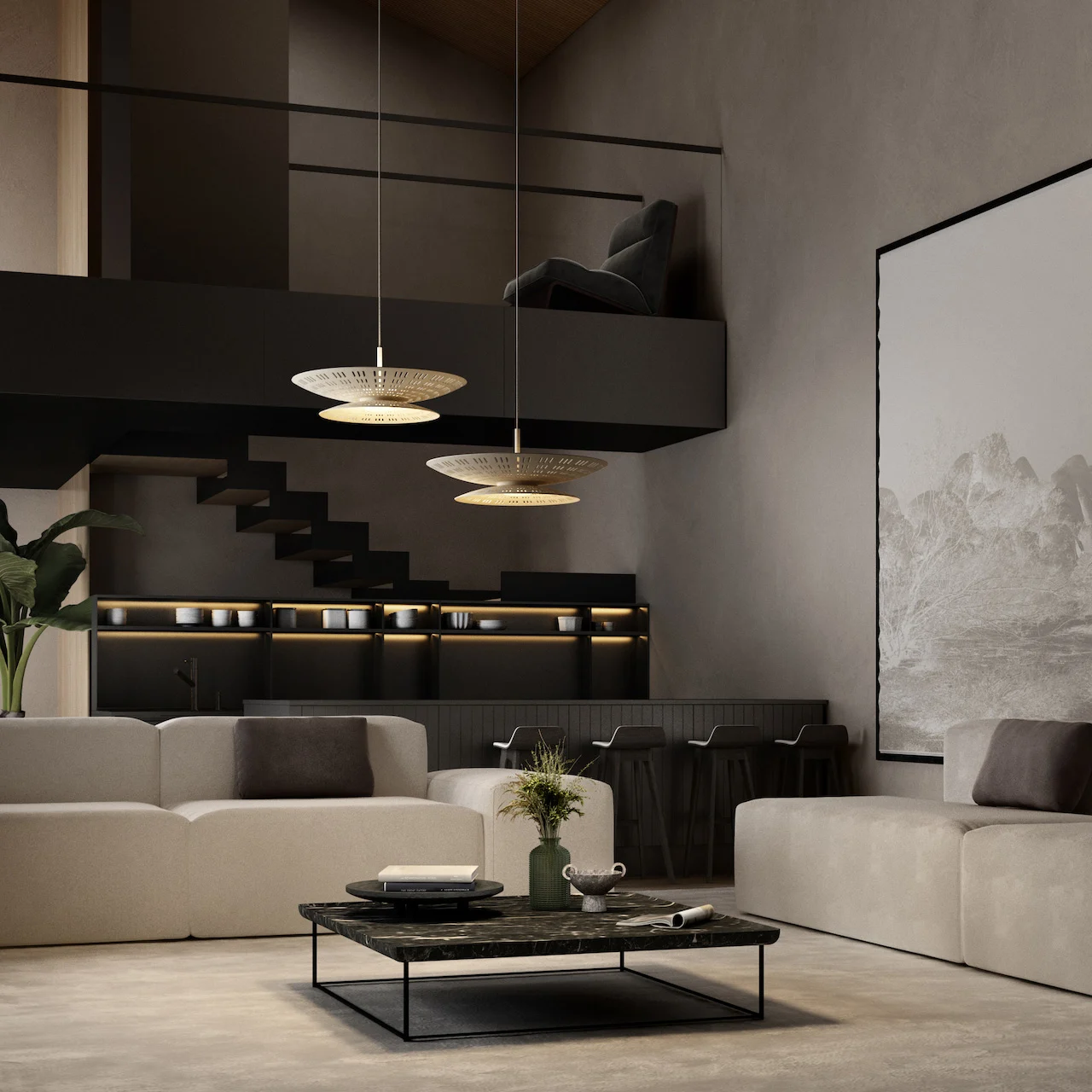 The Air Light is a newly designed suspension lamp