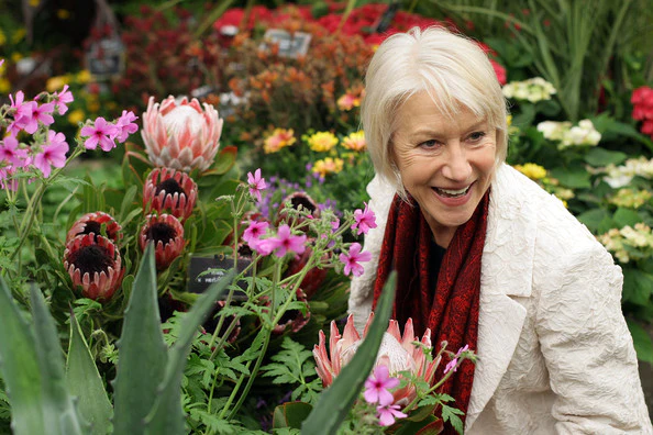 Hellen Mirren Loves Gardening