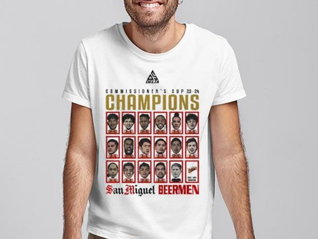Official Commissioner’s Cup 23-24 Champions San Miguel Beermen shirt