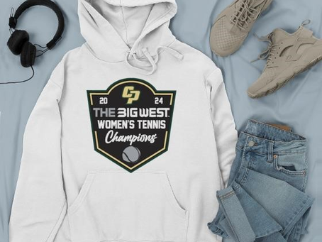 Official Big West Women’s Tennis Cal Poly Champions Tee 2024 shirt
