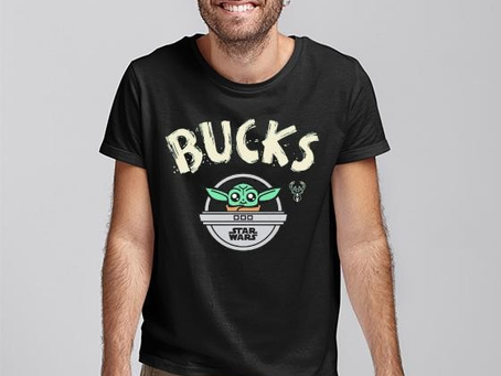 Official Milwaukee Bucks Youth Star Wars The Child shirt
