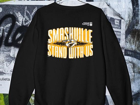 Official Nashville Predators 2024 Stanley Cup Playoffs Slogan Smashville Stand WIth Us shirt