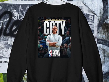Official Mark Daigneault 2023-24 NBA Coach of the Year Shirt