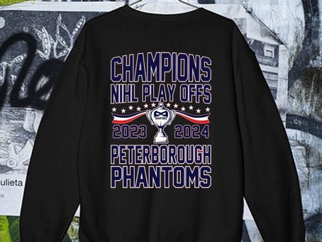 Official Peterborough Phantoms 2023-2024 NHL Playoffs Champions shirt