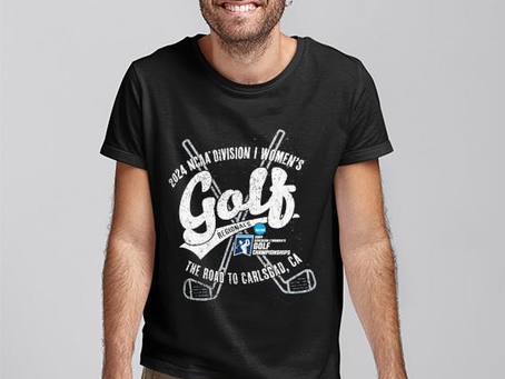Official The road to Carlsbad 2024 NCAA DI Women’s Golf Regionals shirt