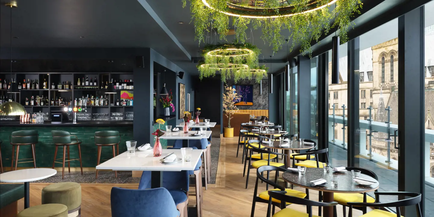 Restaurant at Malmaison Deansgate Manchester Hotel