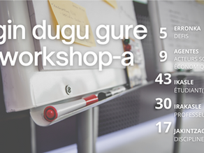 20-21 Mugaz-gaindiko 1. Ocean i3 Workshop-a: Dagoeneko hasi gara erronkak lantzen