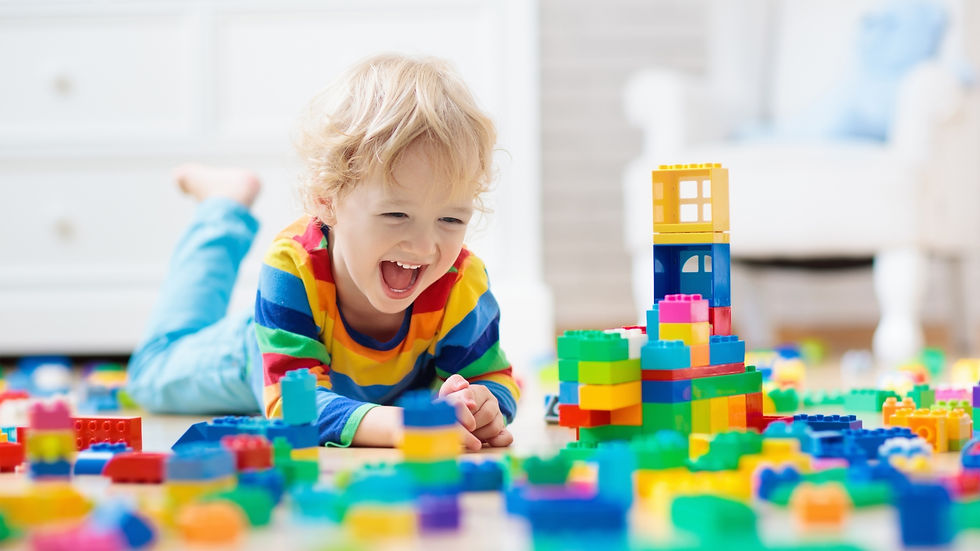Energetic child playing at home in Bali – ADHD learning support