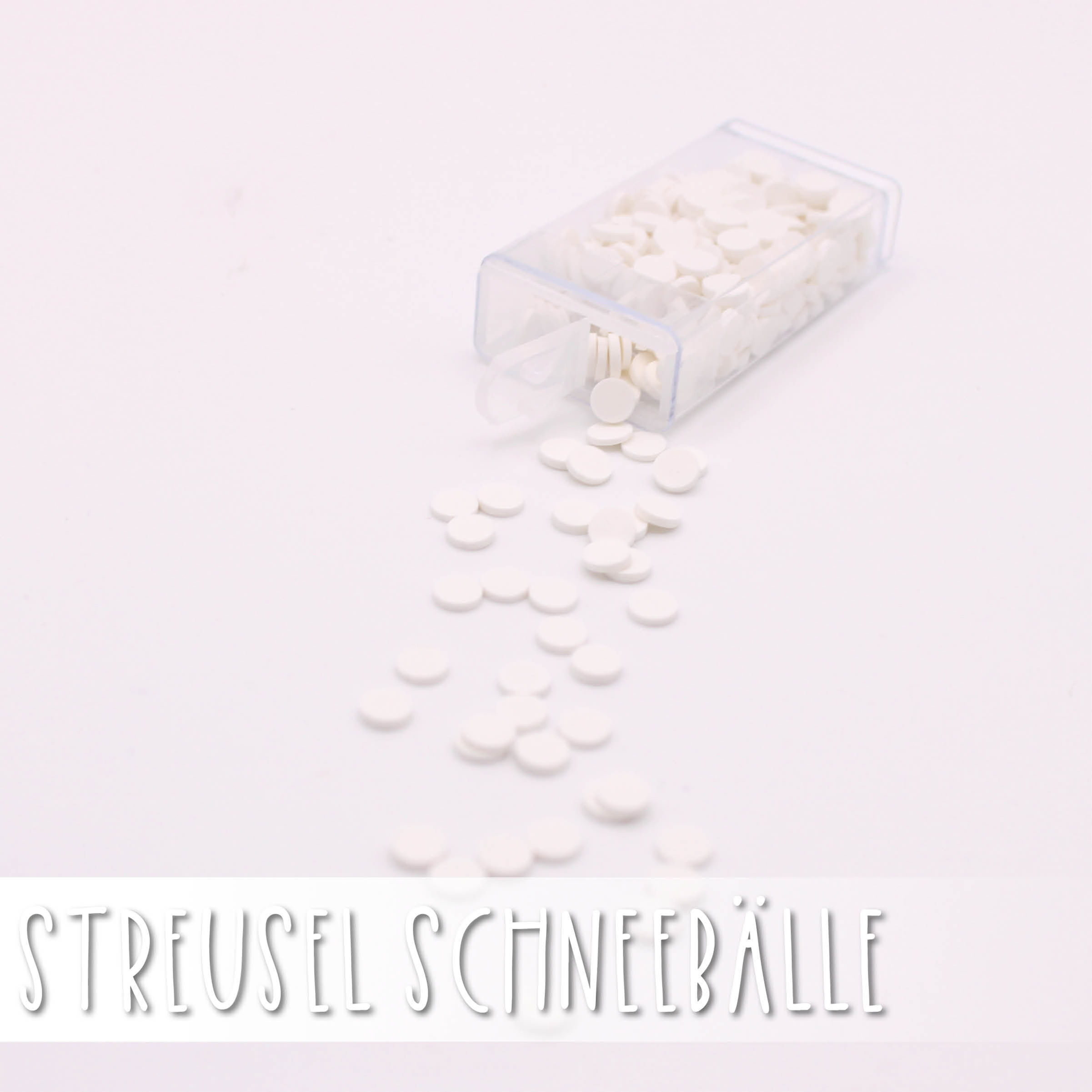 Polymer Streusel Schneebälle