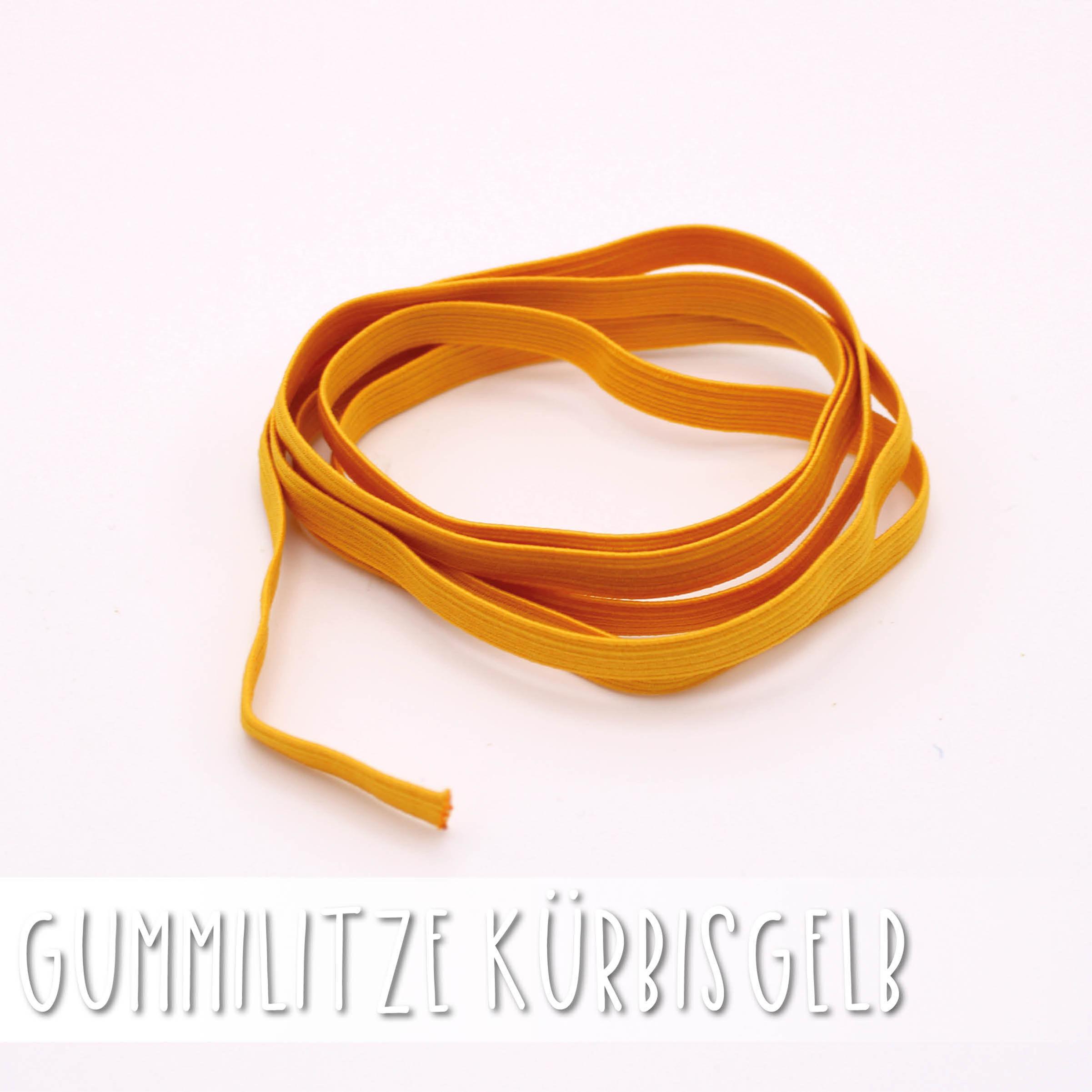 Gummilitze kürbisgelb