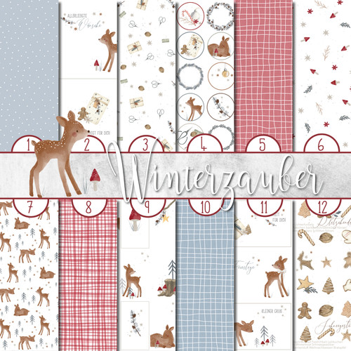 Designpapier "Winterzauber" Café Constanze