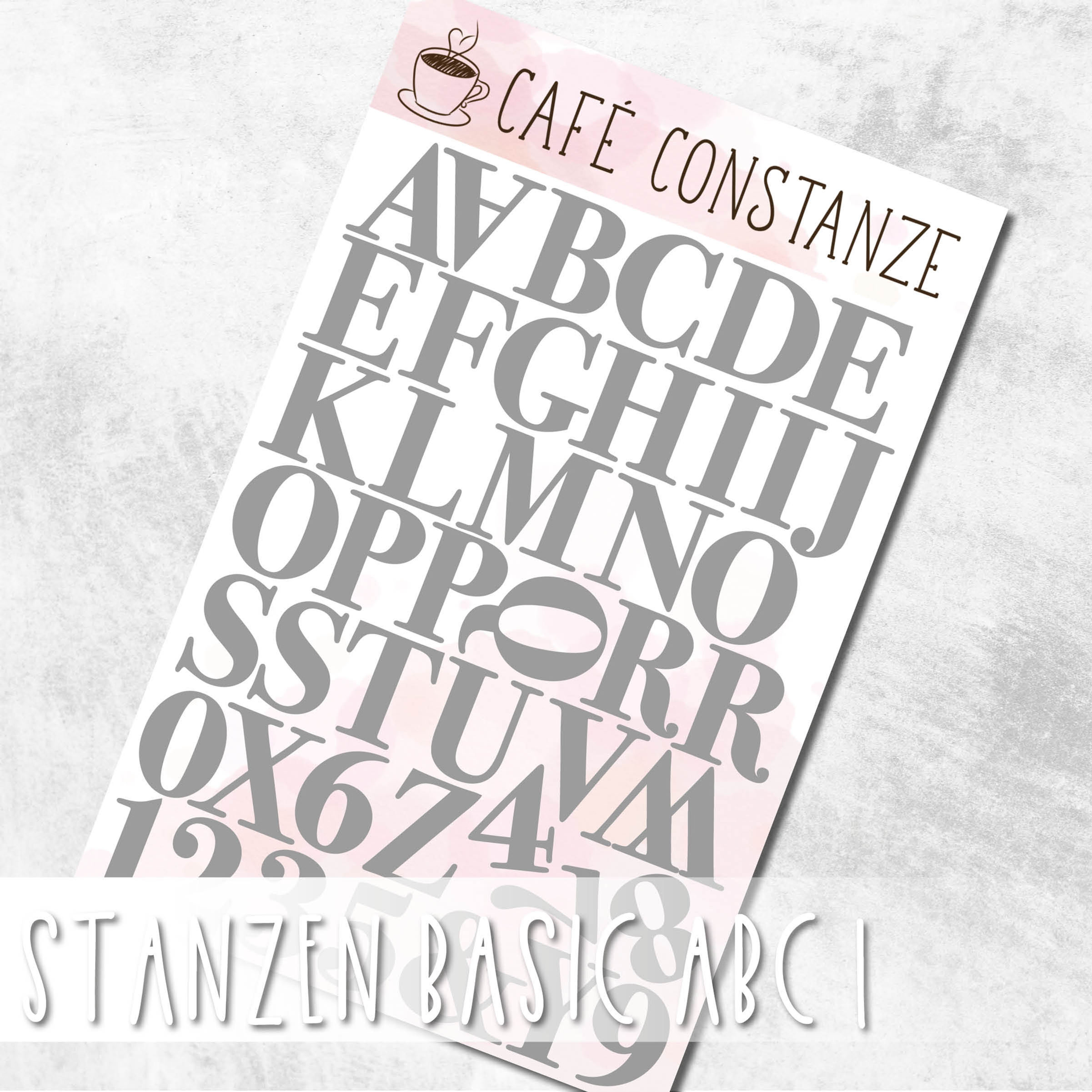 Stanzformen Set "Basic ABC 1"