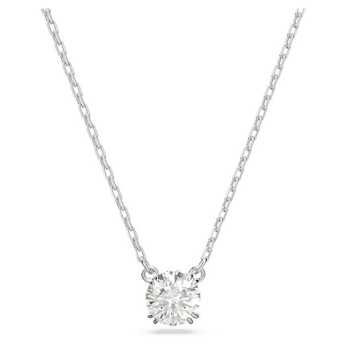 Swarovski smykke Constella Round cut, White, Rhodium plated
