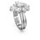 Miniatyrbilde: Swarovski ring Gema cocktail, hvitt