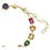 Miniatyrbilde: Swarovski armbånd Stilla bracelet Mixed cuts, Multicolored, Gold-tone plated