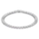 Swarovski collier Millenia Octagon cut crystals, White, Rhodium plated