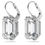 Miniatyrbilde: Swarovski øredobber Millenia drop earrings Octagon cut, White, Rhodium plated