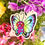 Thumbnail: Clear butterfly vinyl sticker with soft minimalist nature design, waterproof and 3.6 inch size