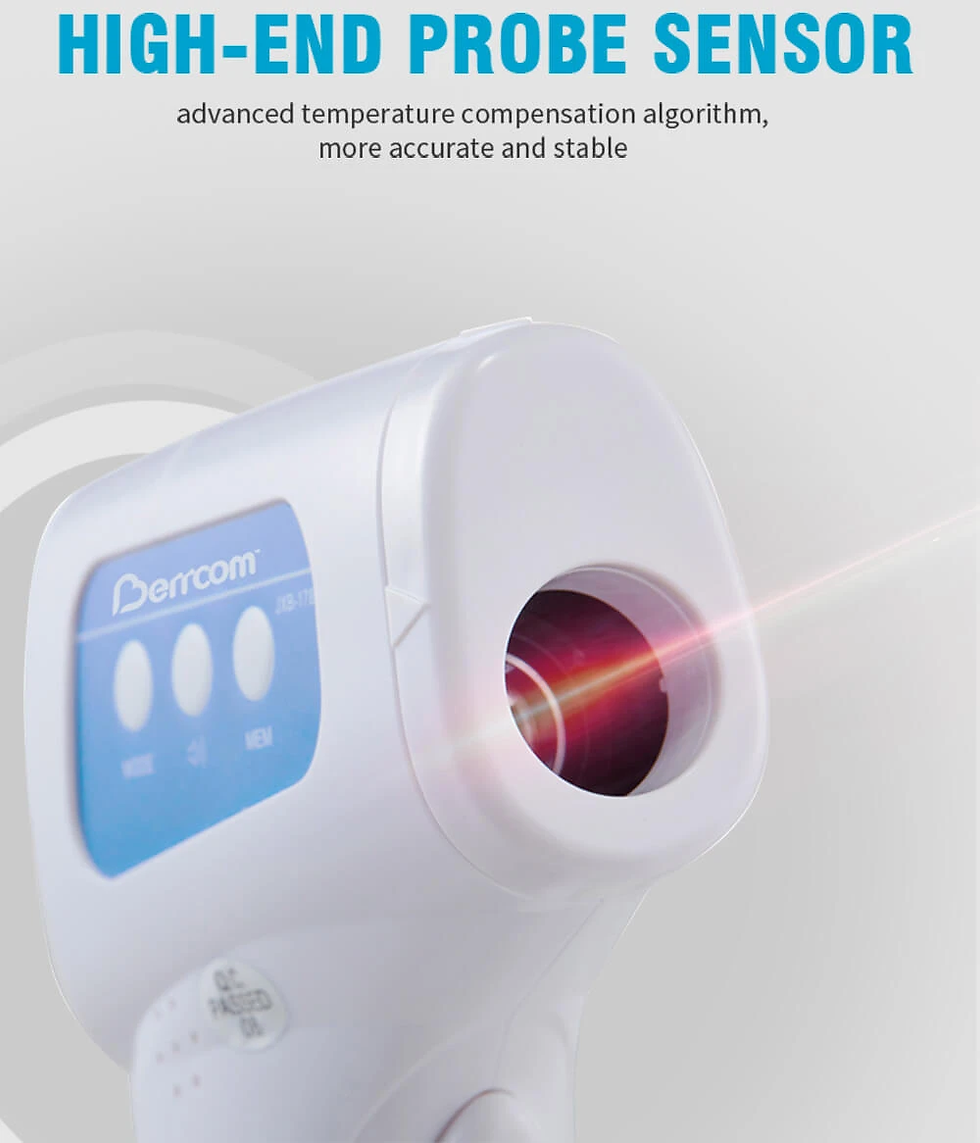 Thumbnail: Berrcom Non Contact Infrared Forehead Digital Head Thermometer