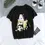 Thumbnail: Women T-shirt Kaus Grafis Anime Demon Slayer Uniseks Tanjirou Kamado Kaus Wanita