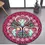 Thumbnail: Kingdom Hearts Cartoon Pattern Area Rug Round Floor Mat Living Room Carpet Bathr