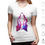 Thumbnail: Galaxy Girl-V1 T Shirt Cotton Men DIY Print Girls Purple Abstract Moon Anime Cat