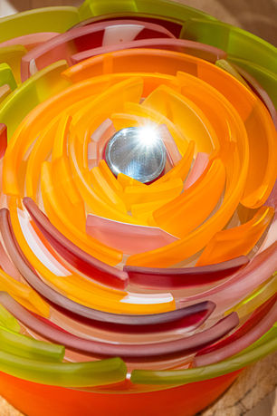 annie cantin verre soufflé, jet de sable