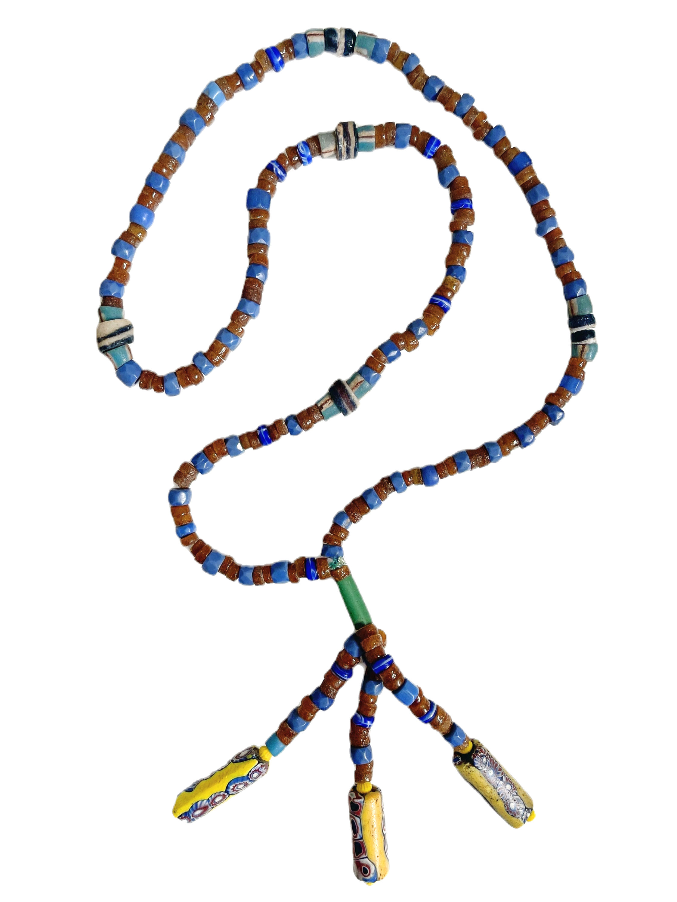 Long Antique Trade Bead Necklace, ex Maurice Collis (1889-1973) Collect