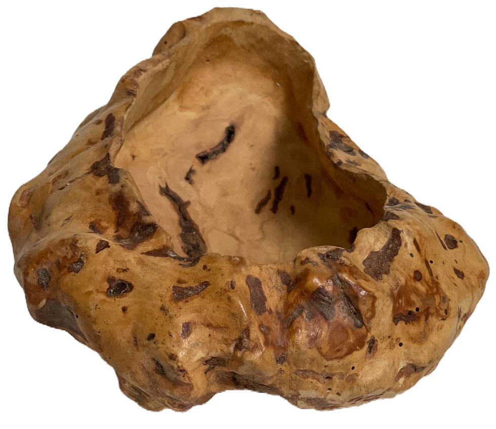 Thumbnail: Mid Century Swedish Burr Wood Bowl