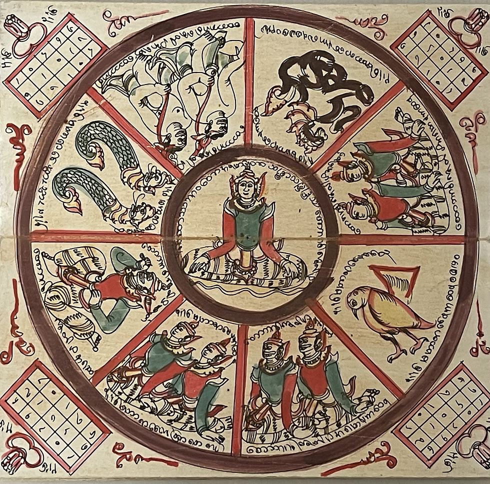 Thumbnail: Burmese Folding Manuscript