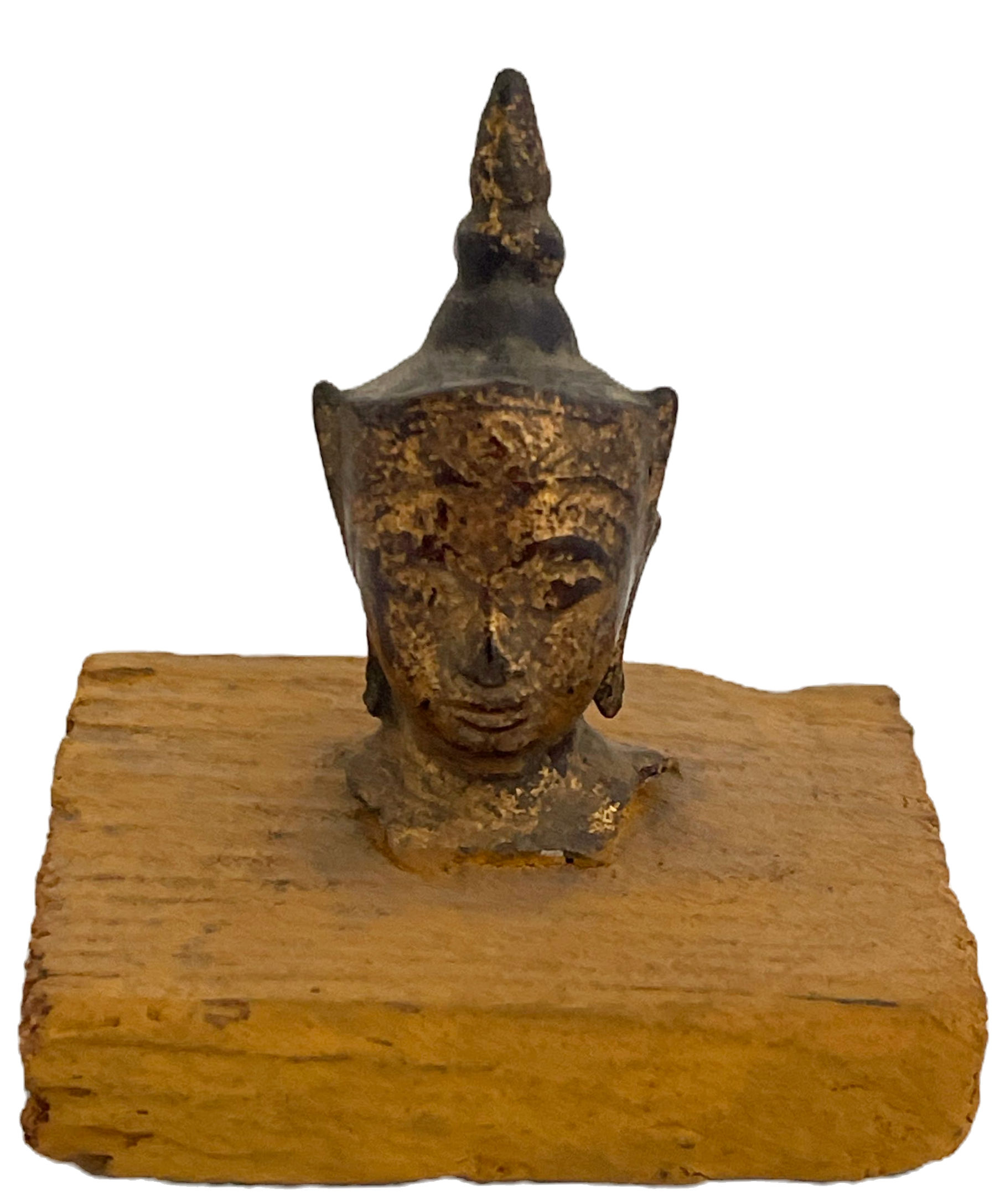 Small Early Southeast Asian Buddha Head Ex-collection Maurice Collis (1889-1972)