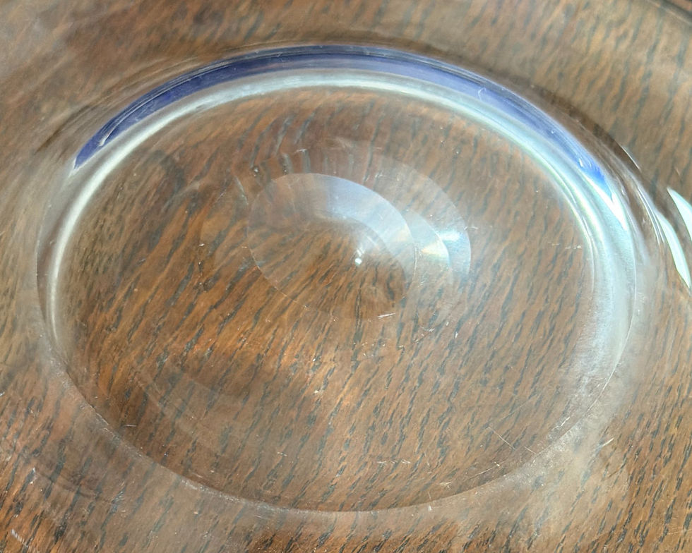 Thumbnail: Six Vintage Swedish Blown-Glass Plates