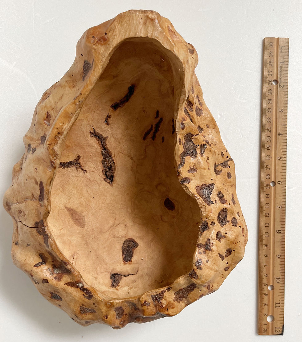 Thumbnail: Mid Century Swedish Burr Wood Bowl