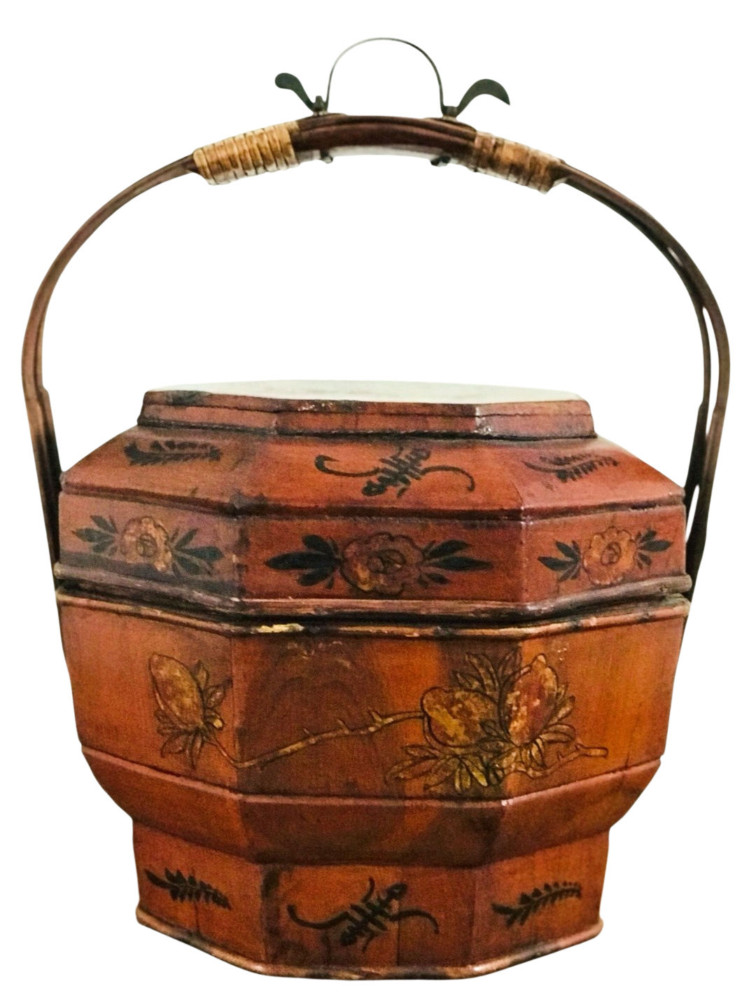 Antique Chinese Wooden Basket