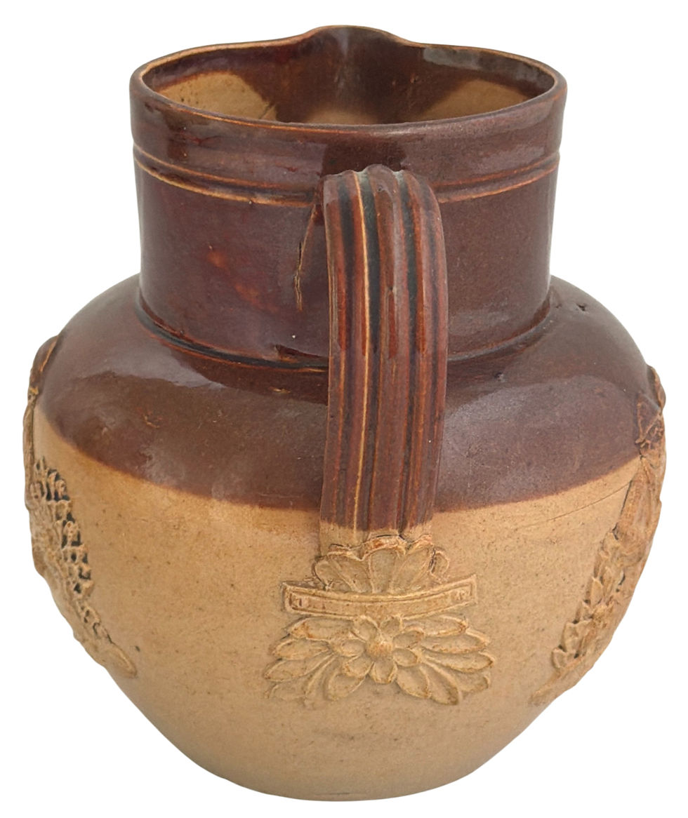 Thumbnail: Antique English Doulton Lambeth Stoneware Creamer