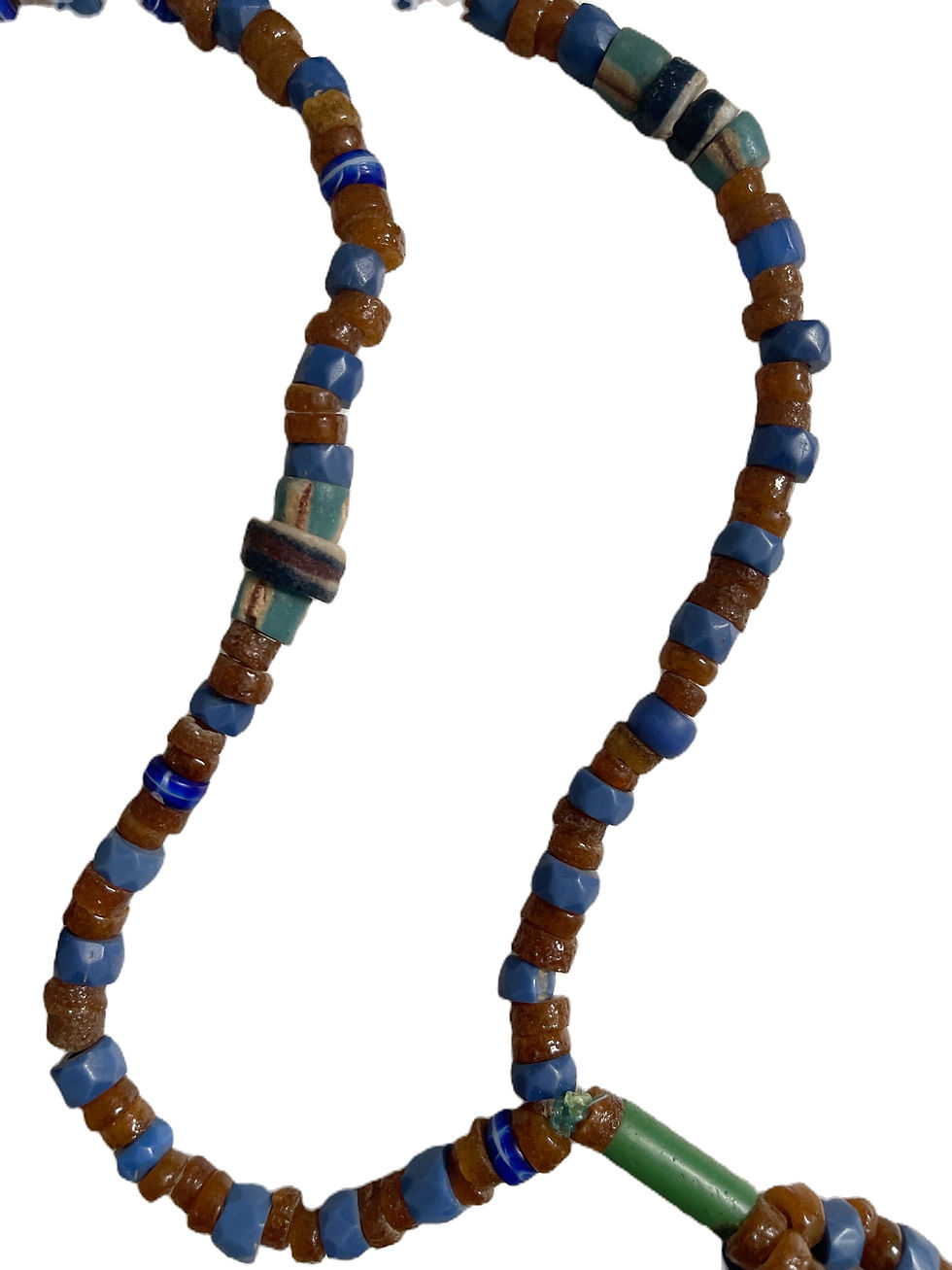 Thumbnail: Long Antique Trade Bead Necklace, ex Maurice Collis (1889-1973)  Collect