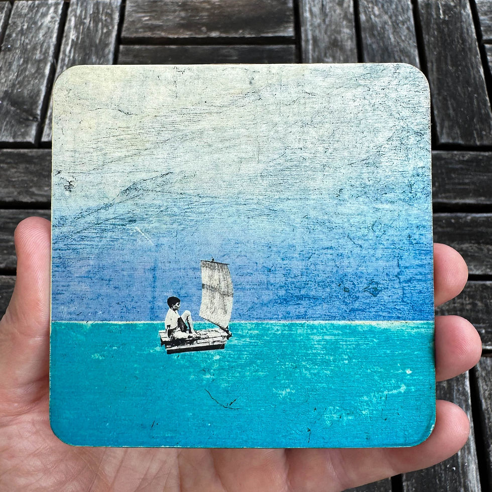 Miniaturbild: Handgemachte Untersetzer "Vintage"