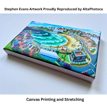 Canvas photo Printing and Stretching stephen evans artwork by altaphotoca